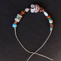 Glass Owl Beaded Bracelet