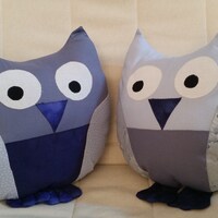 Stuffed owl pillow, Handmade owl, Owl toy for kids, Soft owl, Gift for owl lovers, Stuffed animal, N