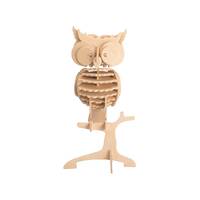 3D Wood Puzzle: Owl (JP273) by Hands Craft