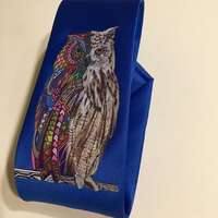 Owl Necktie, Wisdom,  Super Cool Art Work