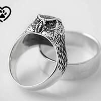 Sterling Silver Owl Ring: Bird Jewelry, Animal Jewelry