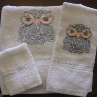 Owl Towel Set