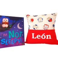 Personalised 'Owls' Story/Book/Reading/Pocket Cushion with FREE Children's Book! - Uniqu