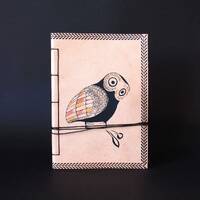 Leather Journal Notebook A5, Glaucus (Owl of Athens).