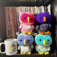 Cute Crocheted Little Owls