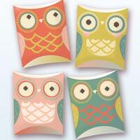 Owl pillow gift boxes PDF template