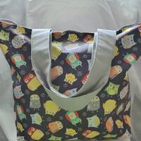 Owl Tote Bag, Large owl tote bag, Summer tote bag, Mother's Day gift