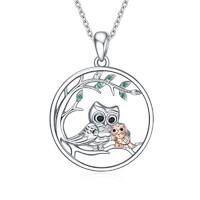 Owl Necklace Jewelry Gifts for Women Sterling Silver