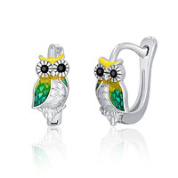 Owl Earrings For Women 925 Sterling Silver Animal Earrings Hoop Hypoallergenic Earrings Jewelry Gift