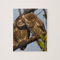 Kissing Owls Jigsaw Puzzle