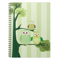 Green Owls Notebook