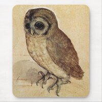 The Little Owl (by Albrecht Durer) Mouse Pad