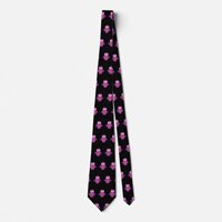 Purple & Purple Owl Neck Tie