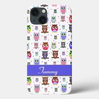 Fun Colorful Owls Samsung Note 4 Case