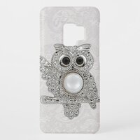 Printed Diamonds Owl & Paisley Lace Case-Mate Samsung Galaxy S9 Case