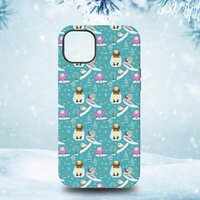 Adorable Owls Enjoying A Winter Day Case-Mate iPhone 14 Plus Case