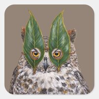 great horned owl stickers