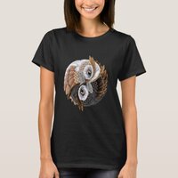 Ying Yang Owl Yin Qigong Tai Chi Owls T-Shirt