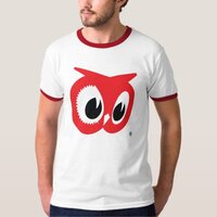 Red Owl T-Shirt - Vintage Ringer Style