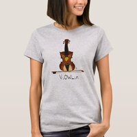 ViOWLin Violin Owl Music Women's T-Shirt