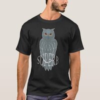Superb Owl Bird  Elegant Hand Drawn Owl Bird  T-Shirt
