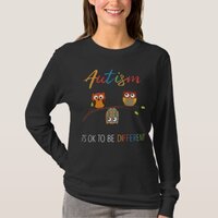 Puzzle Owl Cute Autism Awareness Autistic Kid T-Shirt