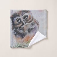 Baby Owl Bath Towels