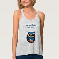 Just a Girl Who Loves Owls Tank Top