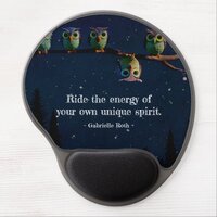 Owl That's Different With Unique Quote Collage Gel Mouse Pad