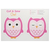 Cut & Sew Owl Plush Toy Fabric
