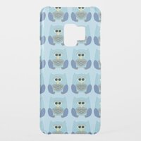 Cute Blue Owls Pattern Uncommon Samsung Galaxy S9 Case