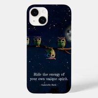 Owl That's Different With Unique Quote Collage Case-Mate iPhone 14 Case