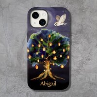 Personalized Beautiful Tree Lanterns, Moon, Owl Case-Mate iPhone 14 Case