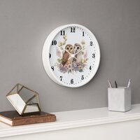 cute owl lovers bird  clock