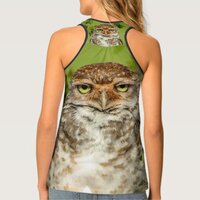 Fun Owl Print Tank Top