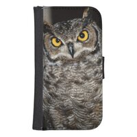 Great Horned Owl  2 Wallet Phone Case For Samsung Galaxy S4