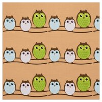 Gathering of Owls Fabric