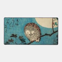 Utagawa Hiroshige - Horned Owl on Maple Branch Desk Mat
