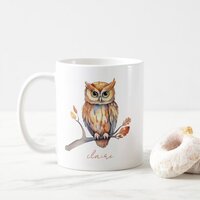 Owl Personalized Coffee Mug
