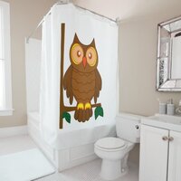 Wise Owl Shower Curtain