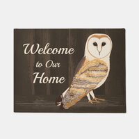 Barn Owl Welcome Mat