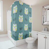 Cute Hoot Owls Shower Curtain