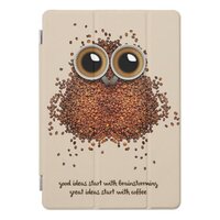 Coffee Lover Coffee Owl iPad Pro Cover