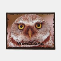 Funny, Cute Owl Face Welcome Mat