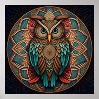 Mandala Owl #2 Print