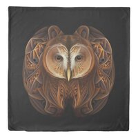 Fractal Owl #1 Duvet Cover