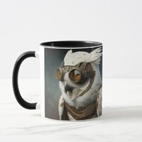 Steampunk Snowy Owl Mug