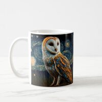 Starry Barn Owl Coffee Mug