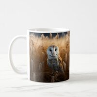 Barn Owl in field Coffee Mug