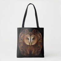 Fractal Owl #1 Tote Bag